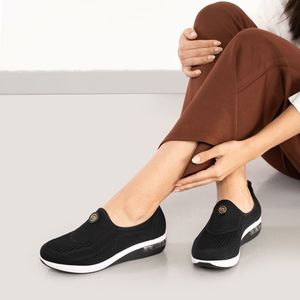 Tênis Slip On Modare Elástico Bolha Feminino Preto