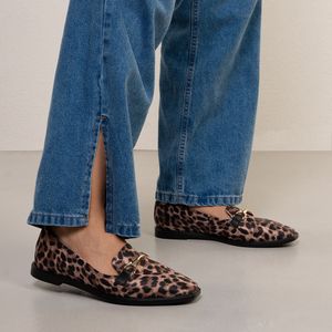Sapato Feminino Mocassim Estampa Bebece