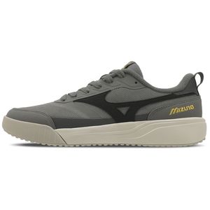 Tênis Casual Mizuno Edo Cross Couro Masculino Cinza