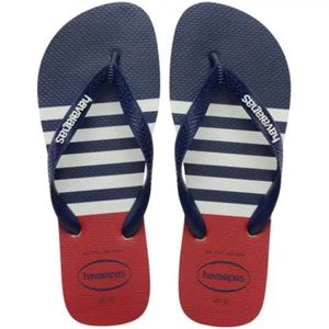 Chinelo Havaianas Top Nautical Masculino Marinho e Vermelho