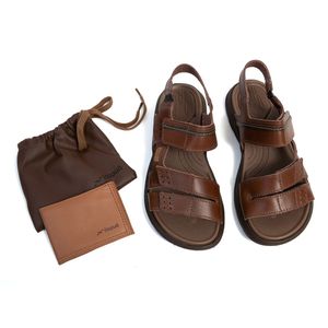 Sandália Flats Itapuã Chocolate + Brinde Masculino Marrom
