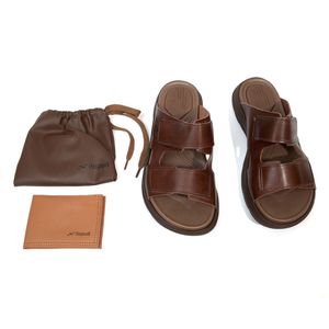 Chinelo Couro Itapuã Pinhão + Brinde Masculino Marrom