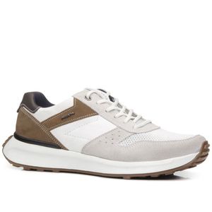 Tênis Pegada Casual em Couro Masculino Branco