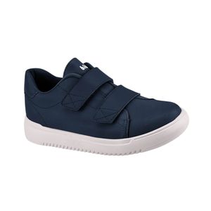 Tênis Infantil Bibi New Way Azul de Couro com Tiras