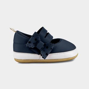 Sapatilha Infantil Bibi Afeto Joy II Azul Marinho com Laço