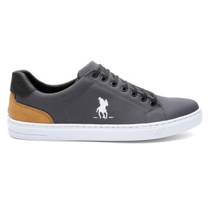 Tênis Casual Detalhes Bordados Polo Plus Masculino