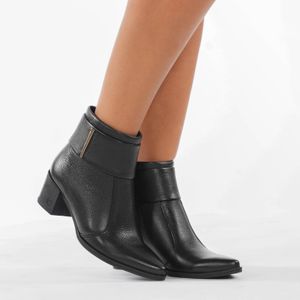 Bota Pegada Bico Fino Feminina Preta