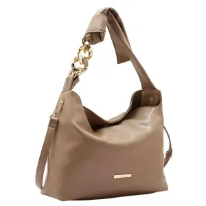 Bolsa Chenson Original Contemporâneo Hobo Feminino Bege