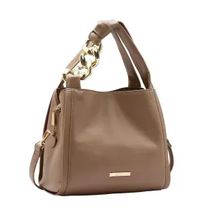 Bolsa Chenson Original Contemporâneo Mão Feminina Bege