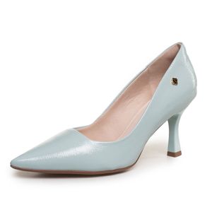 Sapato Feminino Scarpin Classic Bebece Azul Claro