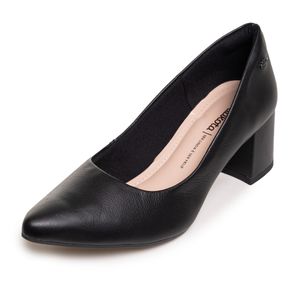 Sapato Scarpin Preto Salto Grosso Dakota Feminino