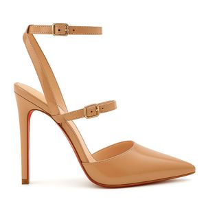 Scarpin Adele Royalz em Verniz Salto Alto Feminino Bege