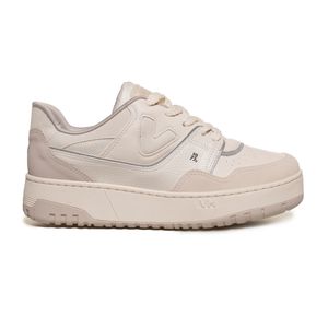 Tênis Via Marte 1977 Plataforma Feminino Bege