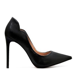 Scarpin Celine Curvas Royalz Salto Alto Feminino Preto