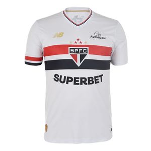 Camisa New Balance Torcedor Home Spfc 2025 Masculina Branca