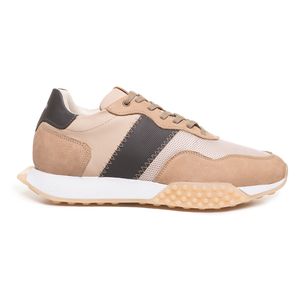 Tênis Ferracini Casual Cadarço Masculino Bege