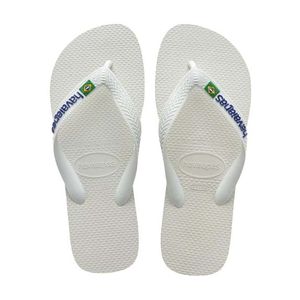 Chinelo Havaianas Brasil Logo Unissex Branco