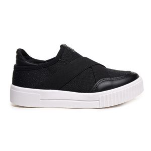 Tênis Casual Pink Cats Shine Juvenil Preto