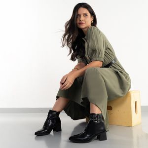 Bota Mississipi Cano Curto Galbani Feminina Preta