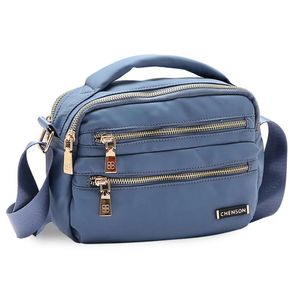 Bolsa Chenson Original Twill Nylon Transversal Feminina Azul