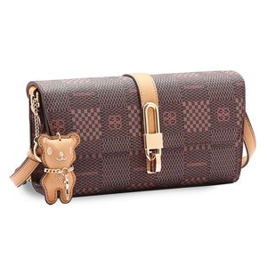 Bolsa Chenson Original Elemento Gráfico Transversal Feminina Marrom