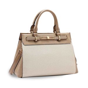 Bolsa Chenson Lagarto Clássico Mão Feminino Bege