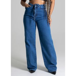 Calça Jeans Sawary Wide Leg Feminina