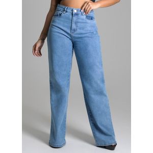 Calça Sawary Jeans Wide Leg Feminina