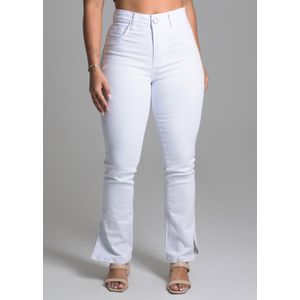 Calça Sarja Sawary Reta Feminina Branca