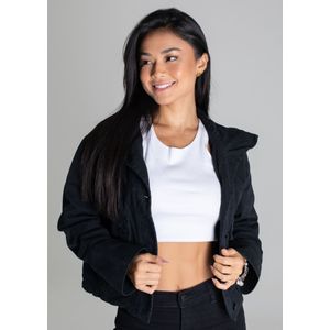 Jaqueta Sarja Sawary Feminina Preta
