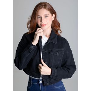 Jaqueta Sarja Sawary Feminina Preta