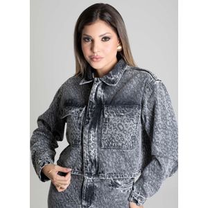 Jaqueta Sarja Sawary Feminina Preta