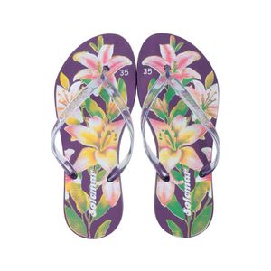 Chinelo Flor Solemar Feminino Roxo