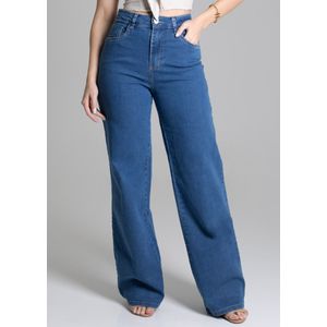 Calça Jeans Sawary Wide Leg Feminina
