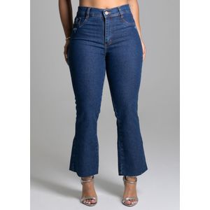 Calça Jeans Sawary Cropped Feminina Marinho