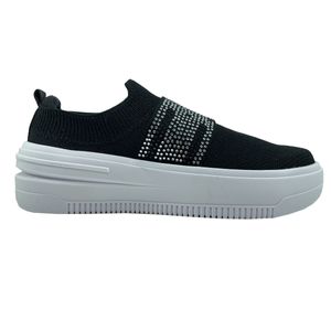 Tênis Slip On Vizzano em Tecido Feminino Preto