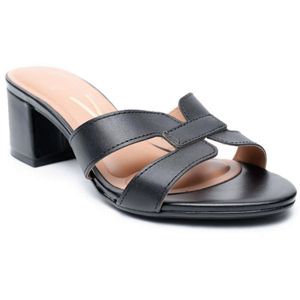Tamanco Vizzano Salto Bloco Feminino Preto
