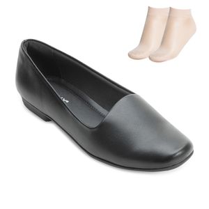 Sapatilha e Meia Piccadilly Feminina Preta