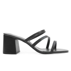 Tamanco Salto Sense Fit Feminino Preto (Tamanhos Especiais)