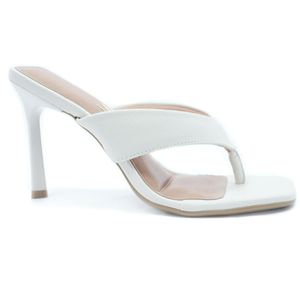 Tamanco Vizzano Básico Salto Alto Feminino Off White