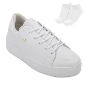 Tênis Casual e Meia Ramarim Feminino Branco