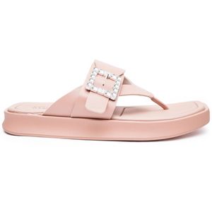 Tamanco Moleca Fivela Strass Feminino Rosa
