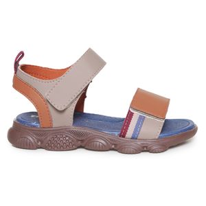 Sandália Papete Funfeet Tiras Infantil Cinza