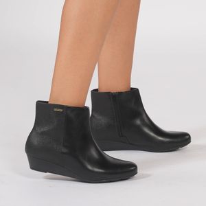Bota Cano Curto Modare Feminina Preta