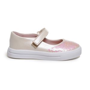 Sapatilha M Shuz Kids Metalic Infantil Branca