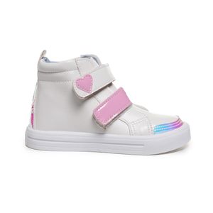 Tênis Cano Médio M Shuz Kids Heart Infantil Branco