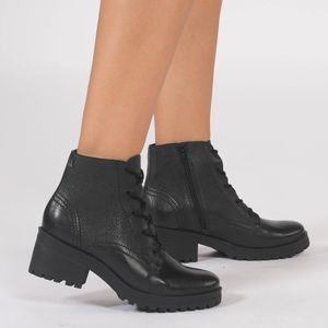 Bota Cano Curto Bottero Feminina Preta
