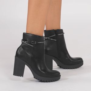 Bota Cano Baixo Via Marte Napa Montana Preto Feminino