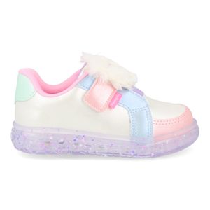 Tênis Casual Pampili Led Unicórnio Infantil Branco