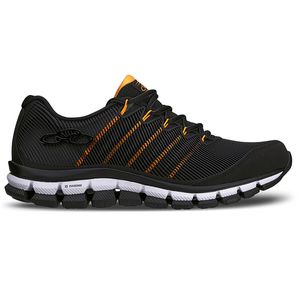 Tênis Masculino Esportivo Evasense Olympikus Preto Laranja